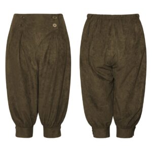 Vintage High-Waisted Faux-Suede Bloomers